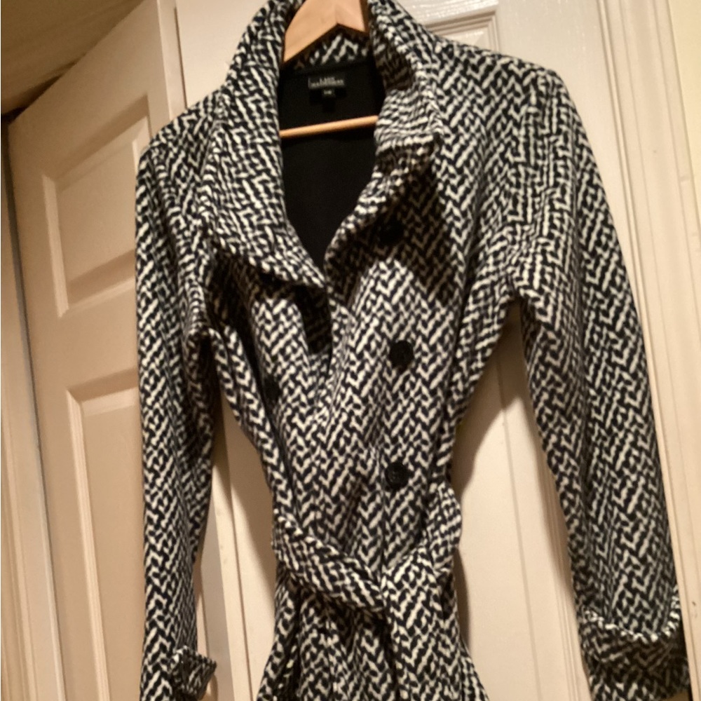 Lady Hathaway fleece jacket Black and White